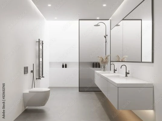Hotel-Badezimmer: 8 Tipps für ein modernes Design und Wohlfühlambiente 23
Interior of bedroom and bathroom of a holiday home