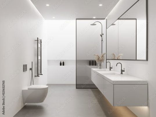 weißes Badezimmer