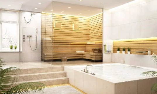 Hotel-Badezimmer: 8 Tipps für ein modernes Design und Wohlfühlambiente 13 Sauna in the big house