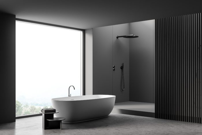 Badezimmer in Sichtestrich