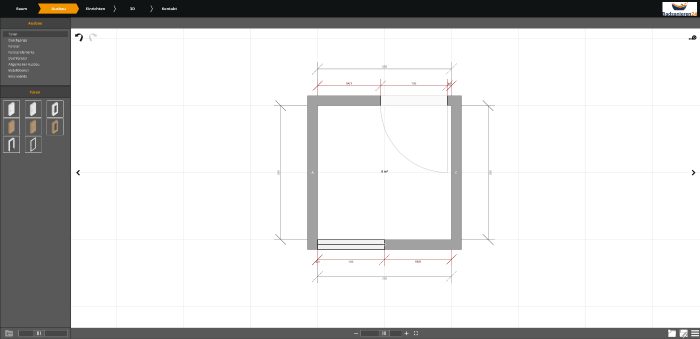 Die perfekte 3D-Badplanung: In nur vier Schritten zum neuen Traumbad 12 Eingangstür und Fenster sind jetzt platziert