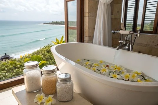 Wie viel Liter passen in eine Badewanne? So viel Wasser benötigen Sie! 5 Entspannendes Vollbad mit Ausblick