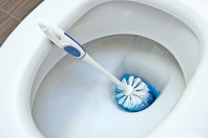 Flachspueler WC mit WC Buerste
