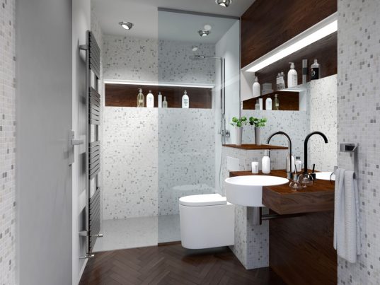 Kleines Bad optisch vergrößern – Unsere 10 Tipps 16 Praktische Vorwände mit Wandnischen und Ablageflächen