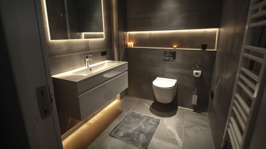 Gäste-WC renovieren: Tipps für jedermann 15 Idirekte Beleuchtung schafft mehr Raumtiefe