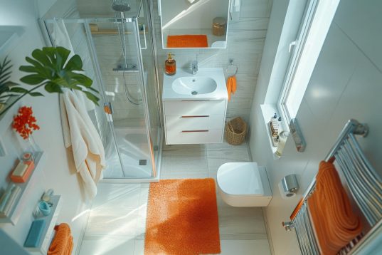 Kleines Bad optisch vergrößern – Unsere 10 Tipps 25 Kleines Bad mit Eckdusche