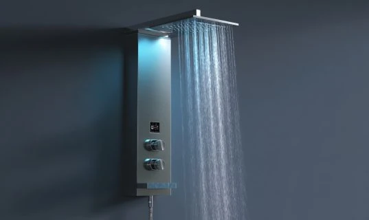 Duscharmatur-Höhe: Tipps für die perfekte Installation im Bad 13 Modernes Duschpaneel sieht schick aus