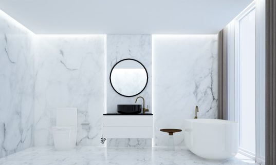 Traumbad gestalten: So planen Sie Ihr perfektes Badezimmer 9 Naturstein-Badezimmer