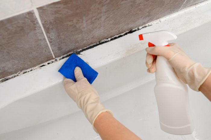 Silikonfugen erneuern: Schritt-für-Schritt-Anleitung für Anfänger 9 Rueckstaende mit Reinigungsmitteln entfernen