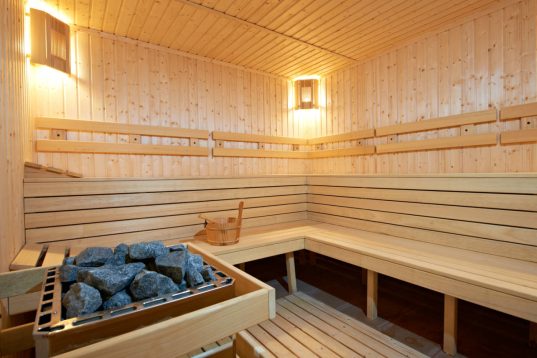 Sauna: Wärme durch Erhitzung der Luft