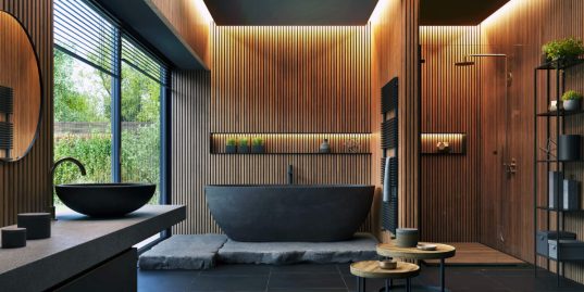 Schwarzes Badezimmer – Moderne Beispiele und Ideen 5 Luxusbadezimmer in schwarz