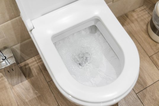 Toilette mit Spülrand