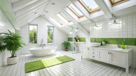 Badewanne unter Dachschräge: Platzsparende Ideen 28 Trendige Farben sorgen für starke Akzente