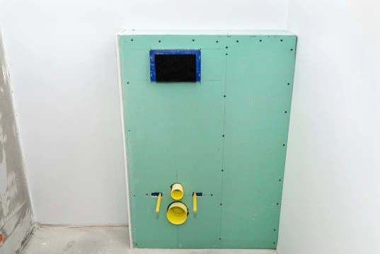 Badezimmer-Trockenbau-Ideen vom Profi: mehr Stil und Funktionalität 9 Unterkonstruktion für Wand-WC