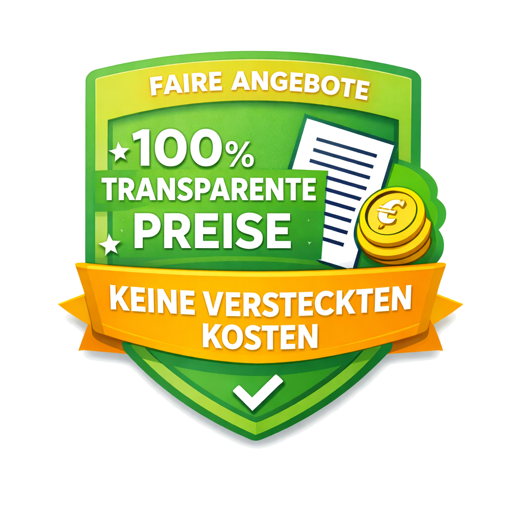 Faire Preise - 100% transparent