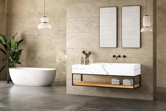 Inspiration und Tipps für Ihr Perfektes Traumbad 9 freistehende Badewanne mit Doppelwaschtisch