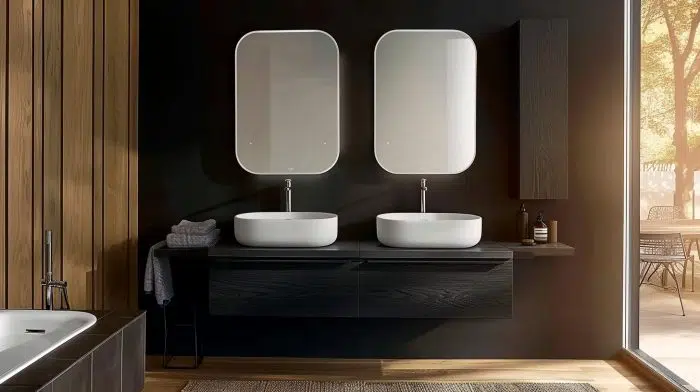 Exklusive Luxus-Badezimmer Designs für höchsten Komfort 7 Luxus Badezimmer mit zwei Designwaschbecken